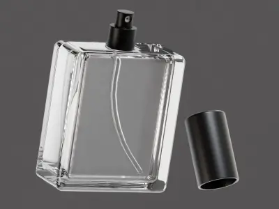 Perfume Glass Bottle Low-poly 3D model