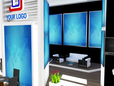 Booth Exhibition Stand a569a 3D model