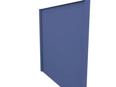 Low Poly Modular Fence 16 Low-poly 3D model