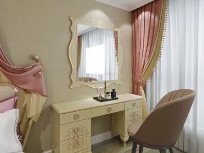 Small European children room Low-poly 3D model