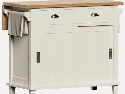 Crate and barrel  Belmont Kitchen Islands 3D model