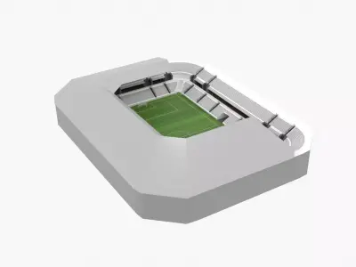 Soccer Stadium Low-poly 3D model