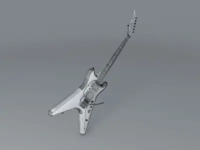 Sands Tele/v style guitar Free 3D model