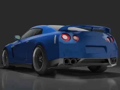 Nissan GTR R35 2012 3D model