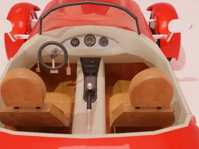 Panoz AIV roadster 1997 Low-poly 3D model