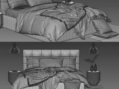 Mezzo Bed Boconcept 3D model