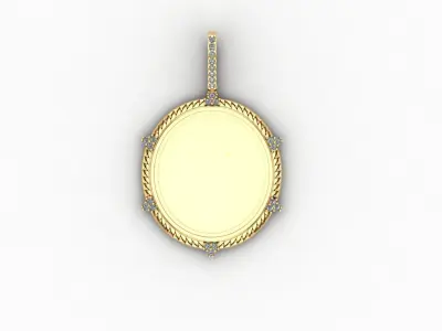 picture pendant chain STL 3D model
