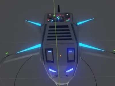 spacecraft 3D print model