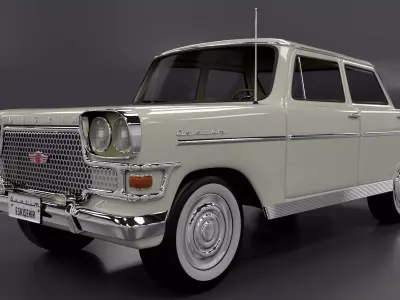 Devrim 1961 first car Turkey Republ 3D model
