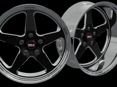 Welds Ventura Drag S115 Low-poly 3D model