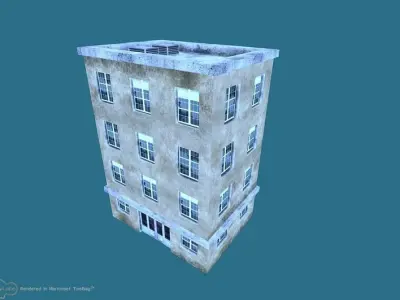 Low Poly City Pack Low-poly 3D model