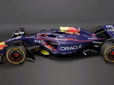 Formula 1 Car - Red Bull Concept 3D model