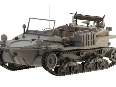 KUBELWAGEN IN THE SNOW 3D model