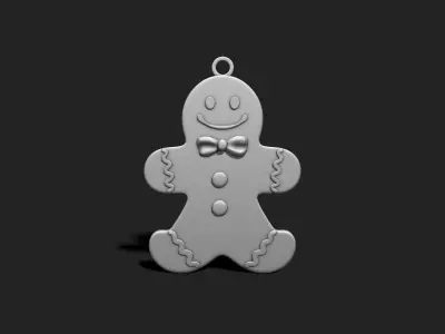 Christmas Cookie Ornament - Pendant -  Christmas Tree 4 3D print model