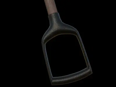 shovel Low-poly 3D model 20