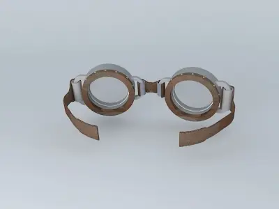 High poly - Goggles pair of Free 3D model