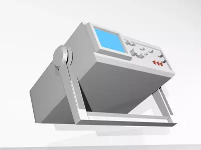 Digital Oscilloscope Optimized 3D Model Low-poly 3D model