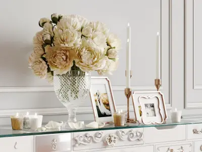 Decorative set 04 3D model 11