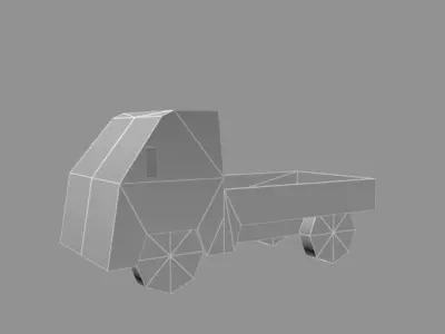 car model low-poly for games Low-poly 3D model