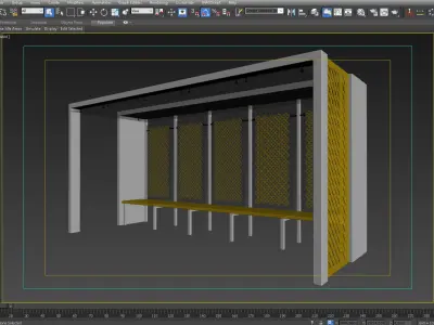 BUS STATION 10 3D model