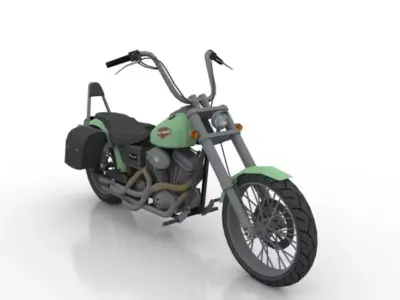 Harley Davidson Motorbike 3D model