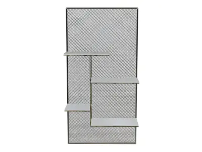 Decorative Wall Shelf Rack Contemporary Design Low-poly 3D model