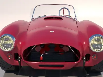 AC Cobra car M II 1963 Low Poly  3D model