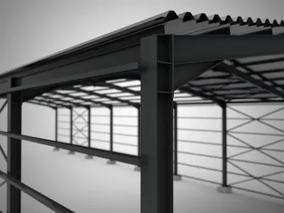 Structural Hall 3D model