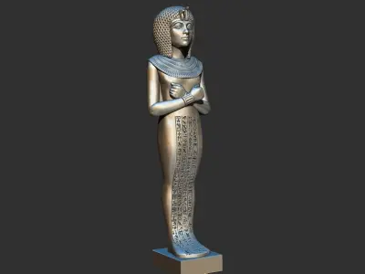 Ushabti of Tutankhamun statue  3d printable model 3D print model