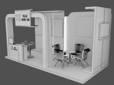 Booth Exhibition Stand a478e 3D model
