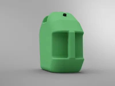 Plastic Fuel Carrying Can Low-poly 3D model