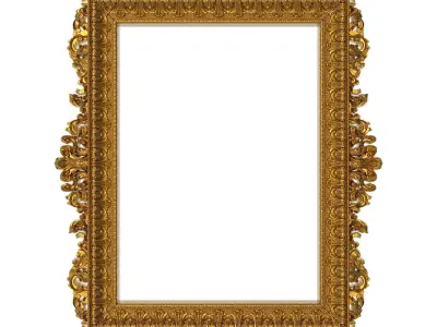 10 carved frames set 3D Model Collection