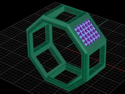 Octagonal ring 3D print model 3D print model