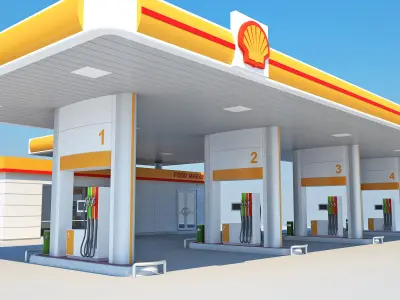 Petrol Station 3D model