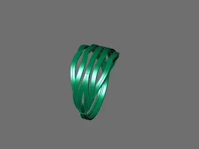Women Ring Plain Ring Ready STL 3DM Models Womens Rings 3D print model 67