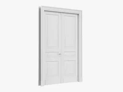 Door classic 09 double 3D model