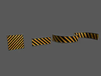 sci-fi walls  Low-poly 3D model