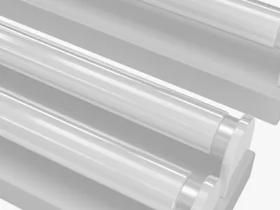 Fluorescent Bulb 3D model