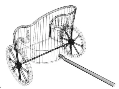 Chariot - Roman 3D model