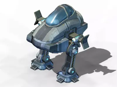Ground object - operating robot 3D model