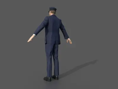 DRIVER man in suit and tie 3D model