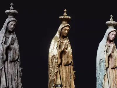 Our Lady Of Fatima Statues Low-poly 3D model