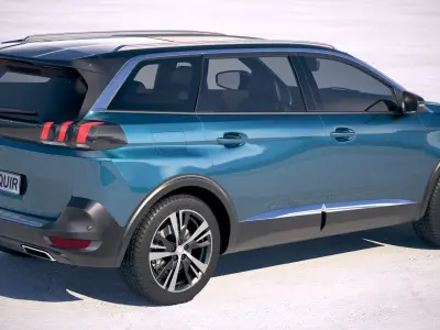 Peugeot 5008 2018 3D model