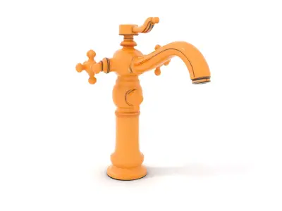 Antique Brass Faucet model pack Low-poly 3D model