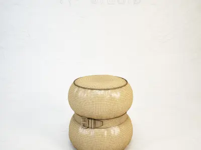 DIESEL Chubby Chic pouf S by Moroso Free 3D model