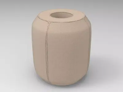 Hole Pouf Low-poly 3D model