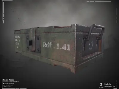 Military Box WW2 - VOL04 Game Ready Low-poly 3D model