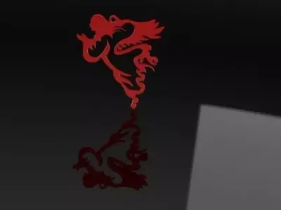 Christmas Ornament Glass Angel 3D model