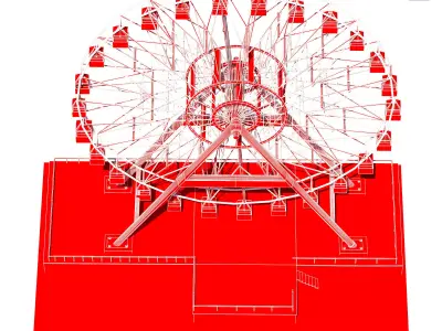 Ferris wheel 3D model