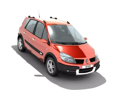 Renault Scenic II Conquest Low-poly 3D model